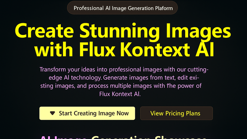 Flux Kontext AI - Product Image
