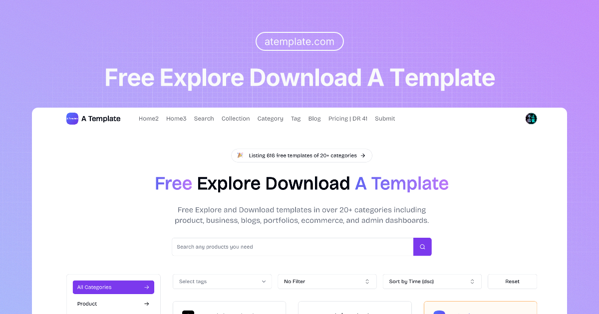 A Template - Product Image