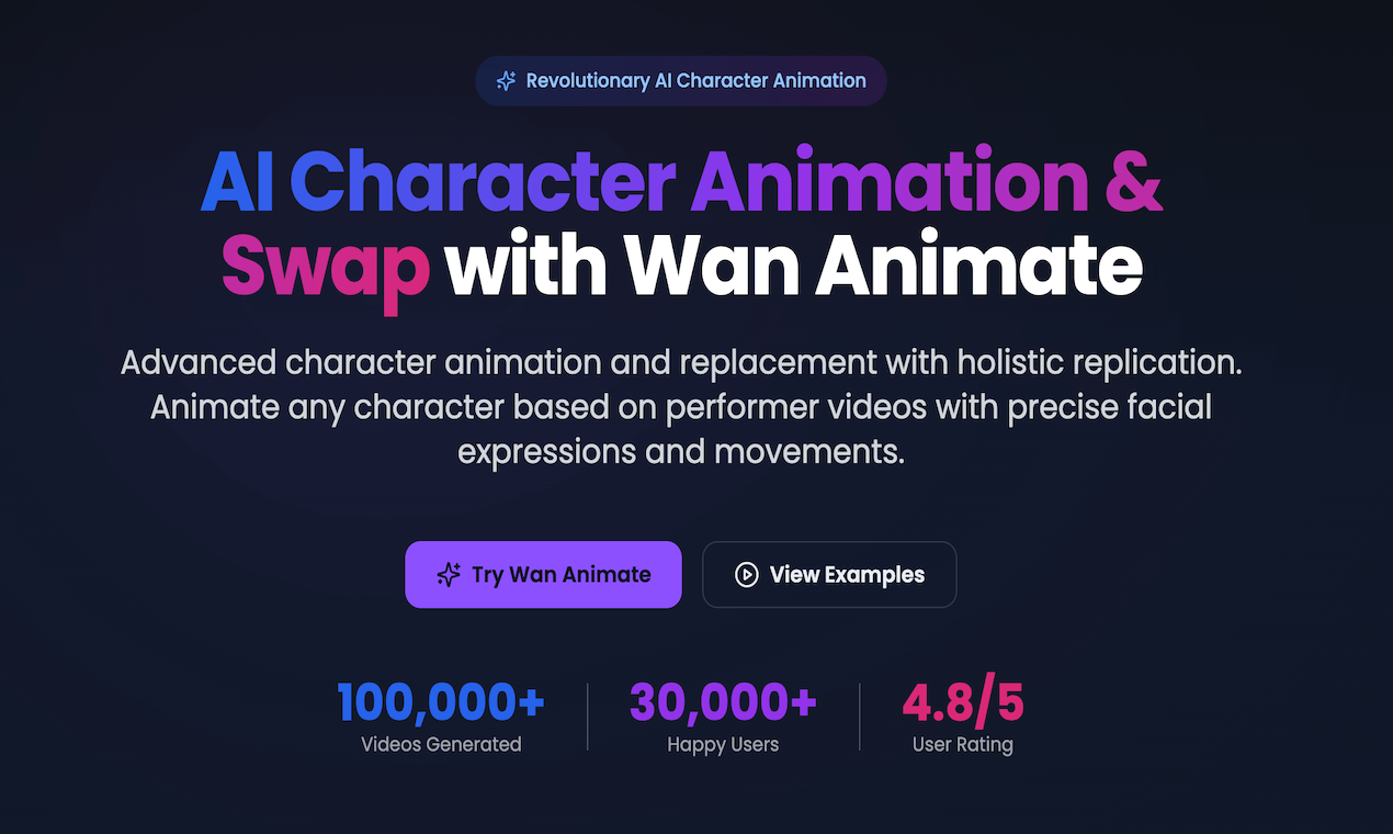 Wan Animate - Product Image
