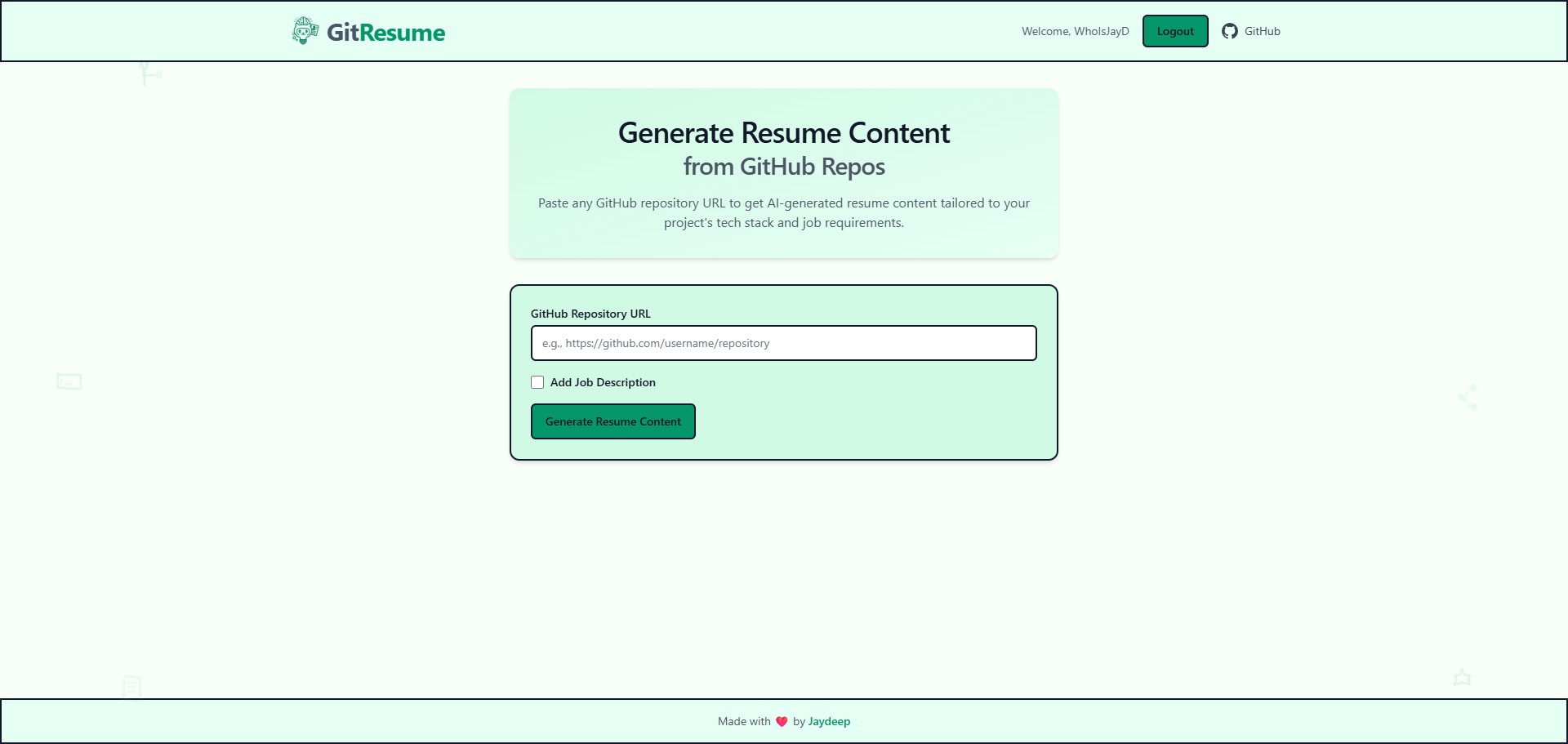 GitResume - Product Image